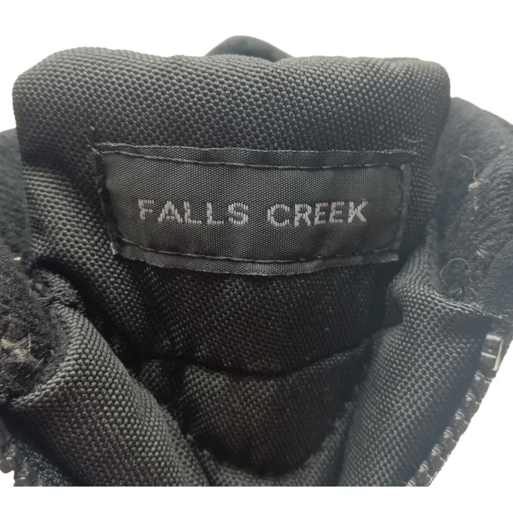 Falls Creek Black Waterproof / Front Zip / Winter Boots / 3M Insulated / Size: 7